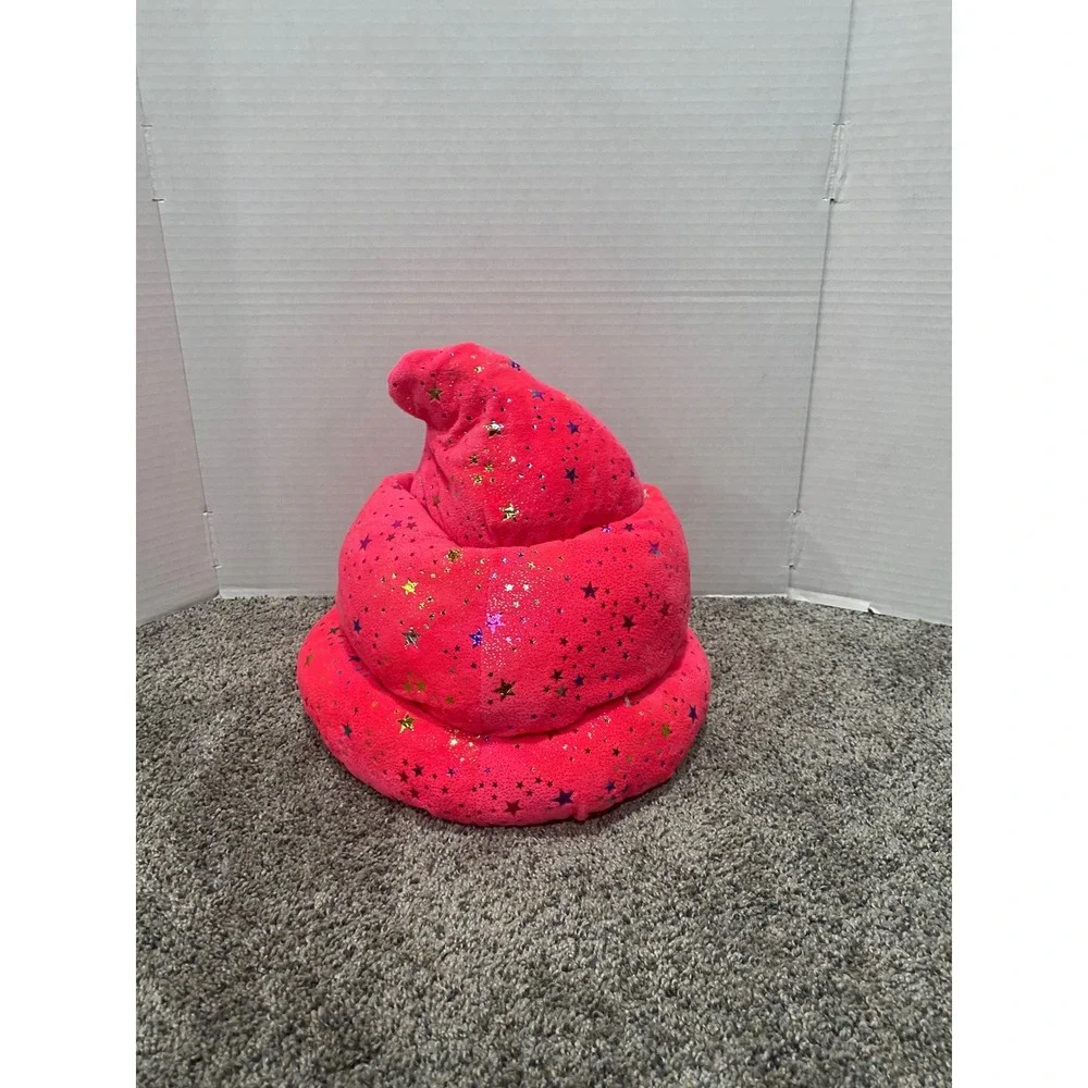 Plush Hat Fiesta Toy Unisex Pink Excellent Sparkle Stinky Emoji Stars OS